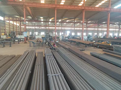 Zone de stockage des matières premières