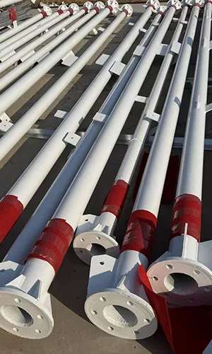 Pylône de communication tubulaire en acier à 4 pieds