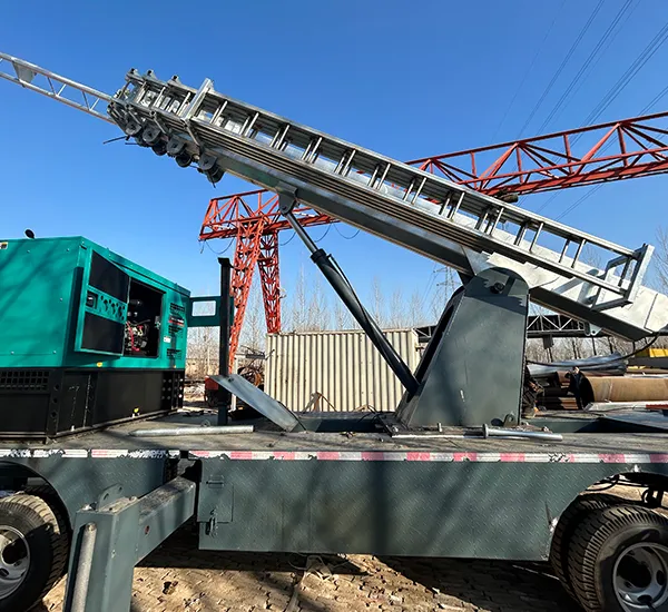 Cell On Wheels (COW) / Pylône télescopique portable de communication