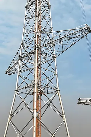 Mât d’éclairage en acier angulaire à 4 pieds