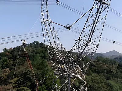Angular Steel Power Transmission Tower
